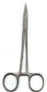 Wow Great for pushing or pulling your needle through. With this 5in  Hemostat.