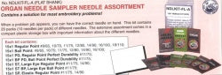 Super Needle Assortment  200 Needles #  NDLKIT- FL-A  15X1  For any sewing job, you can have the right needle you need.