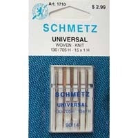 5 Pack of Schmetz Universal Needles Size 110,18