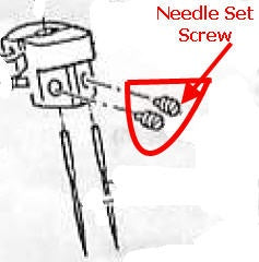 Needle Set Screws # S60850 Set of 2